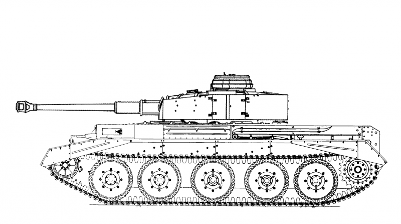 Чертеж танка Cromwell
