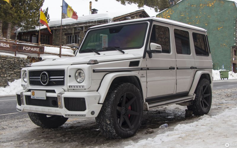 Мерседес g63 Брабус белый