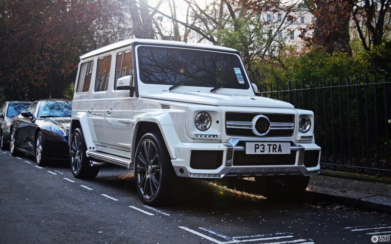 Mercedes Benz AMG g63 Brabus белый
