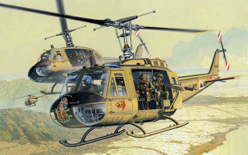 Вертолет Bell "uh-1 Huey"
