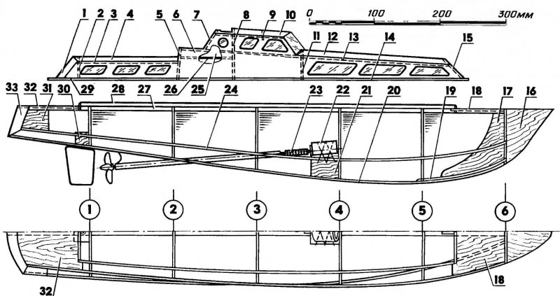Моторная яхта Halter Marine Suri чертежи