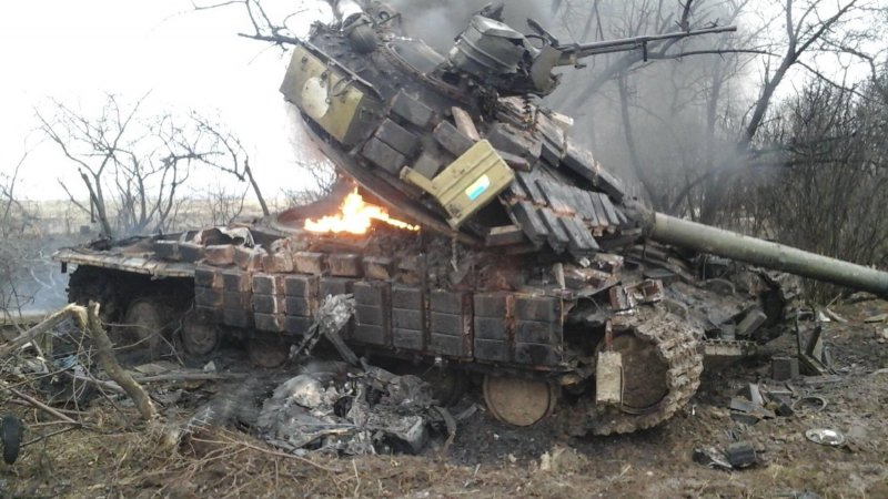 Подбитые танки т72 в Чечне
