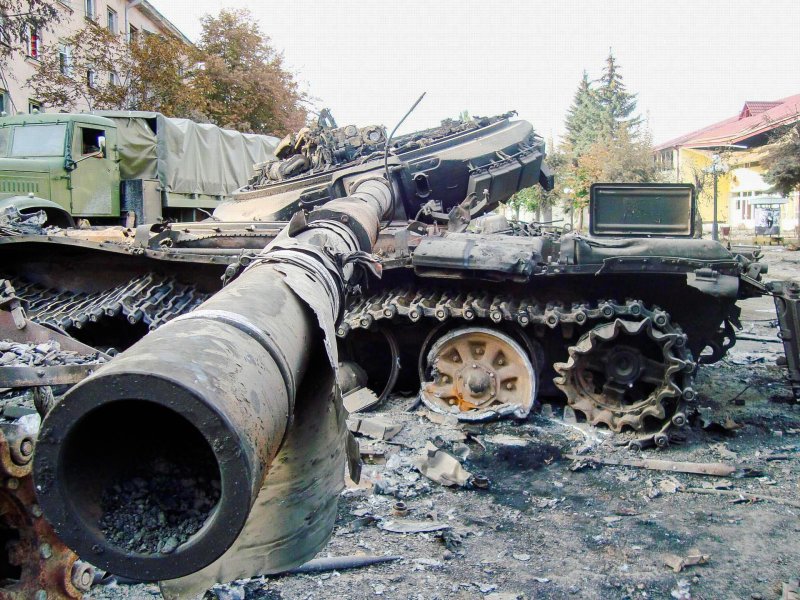 Подбитые танки т72 в Чечне