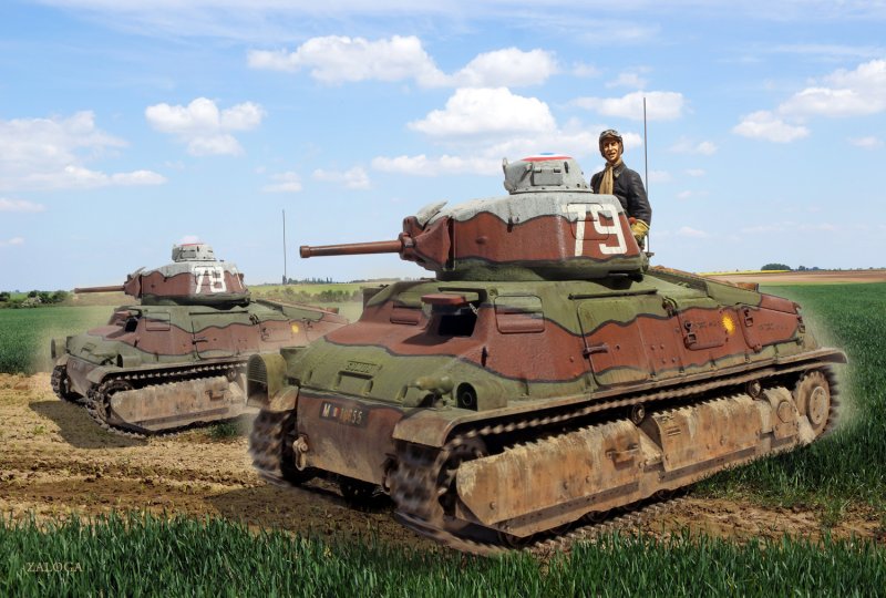 Окраска танка Somua s35