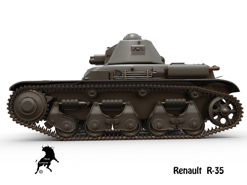 Renault r35 вид сбоку