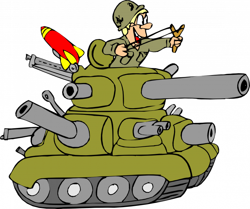 Аппликация танк