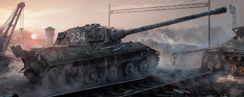Обои на рабочий стол в стиле World of Tanks