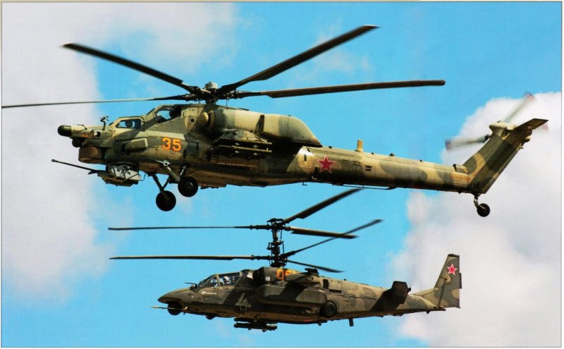 Вертолет ка-50 "черная акула"