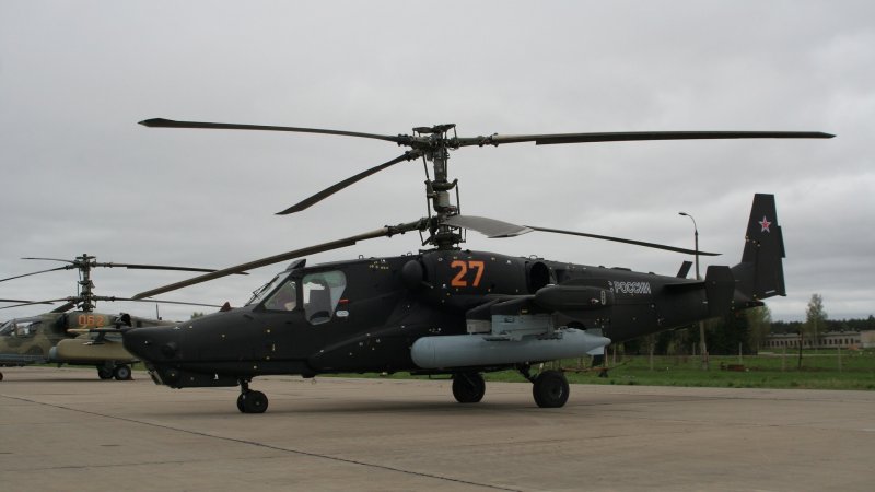 Боевой вертолет ка-50 черная акула