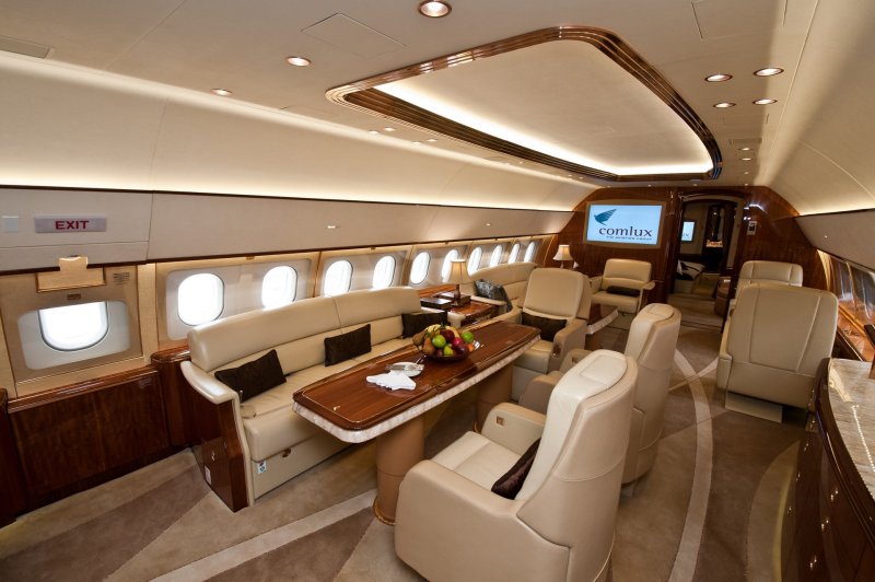 Airbus a380 Business Jet внутри