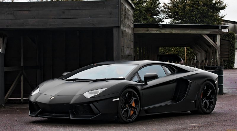 Lamborghini Aventador lp700-4 черный матовый