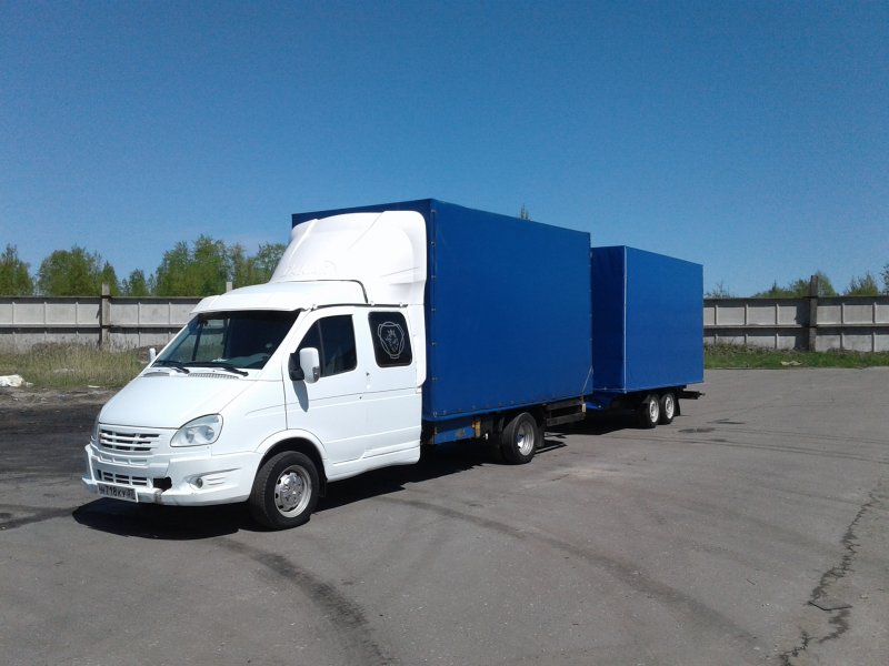 Газель Некст с полуприцепом