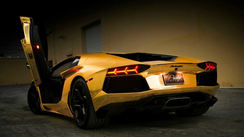 Lamborghini Aventador lp700-4 оранжевый