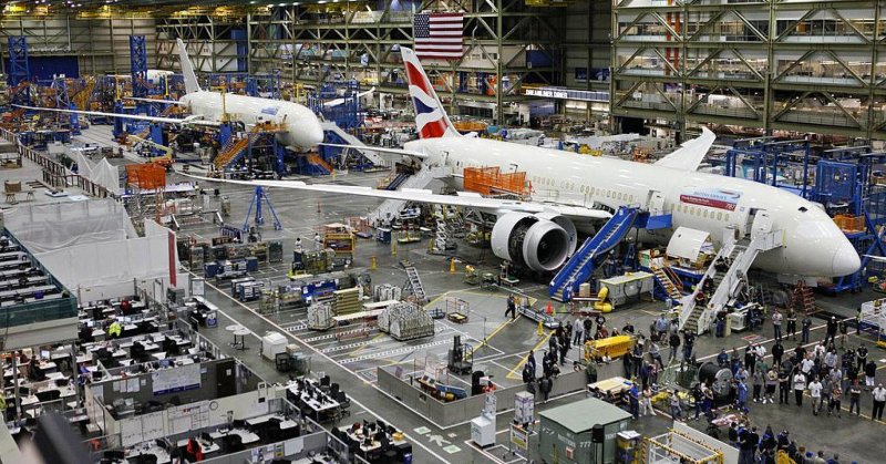 Самолетостроительный завод Boeing Everett Factor
