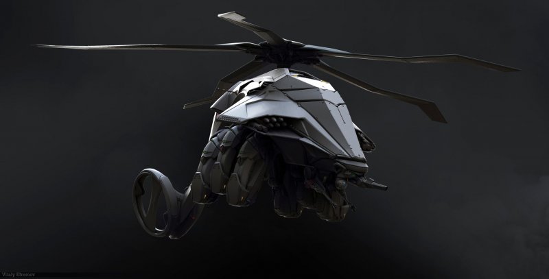 Sci Fi Helicopter Concept