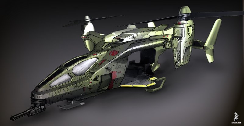 Halo вертолет Concept Art