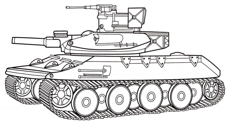Русский танк т 34 раскраска