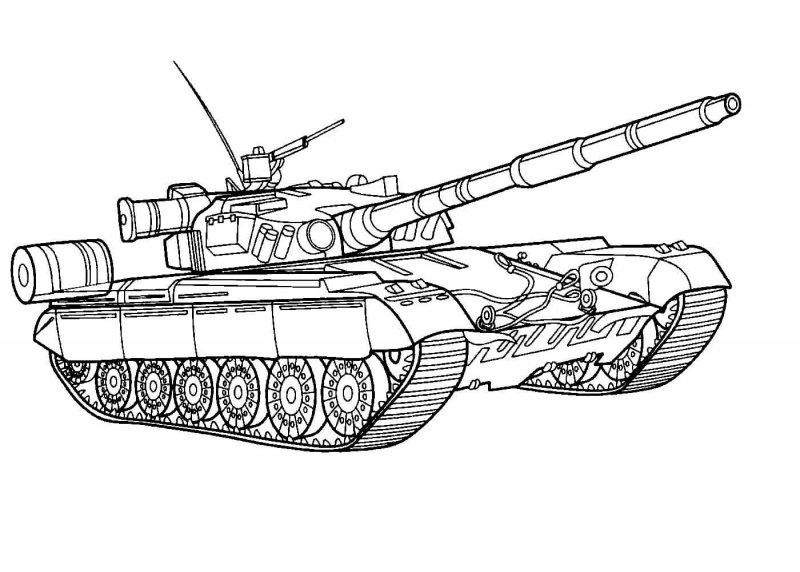 Раскраска танки т 80