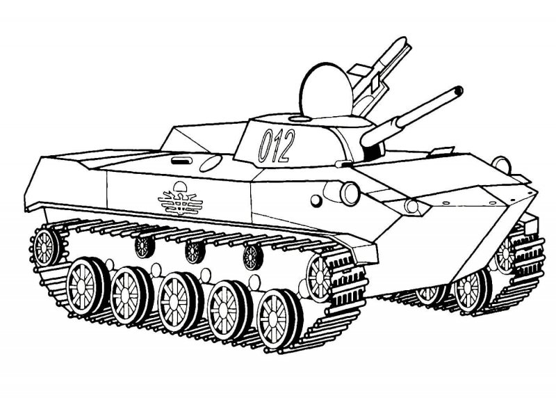 Танк т-80 раскраска