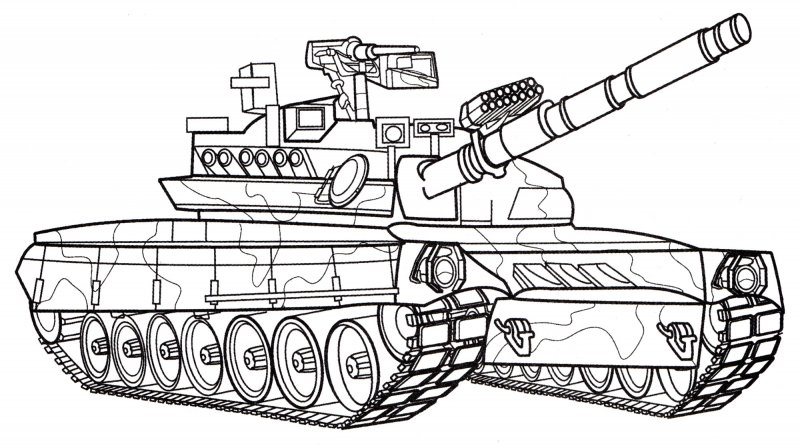 Раскраска танки т 80