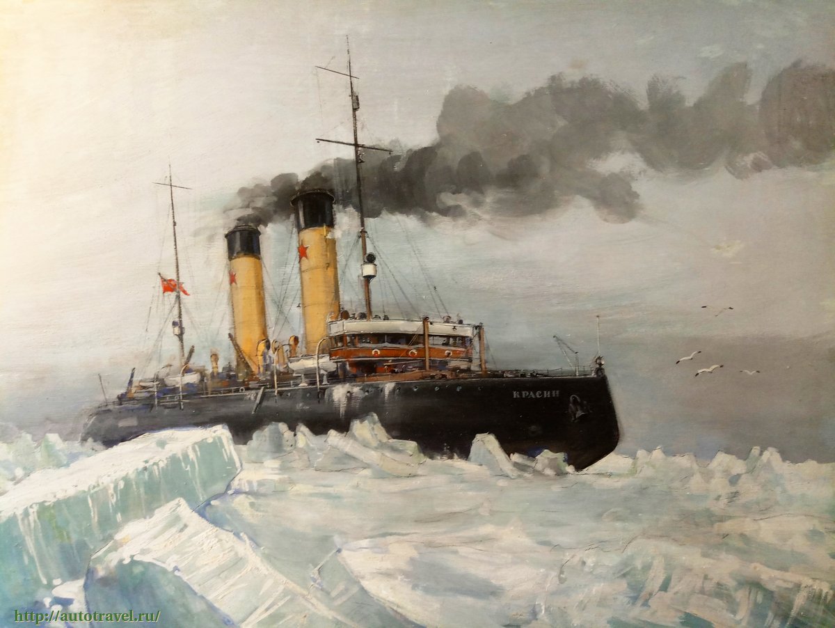 Ледокольный пароход. Ледокол Красин 1928. Красин (ледокол, 1916). Ледокол Красин картина.
