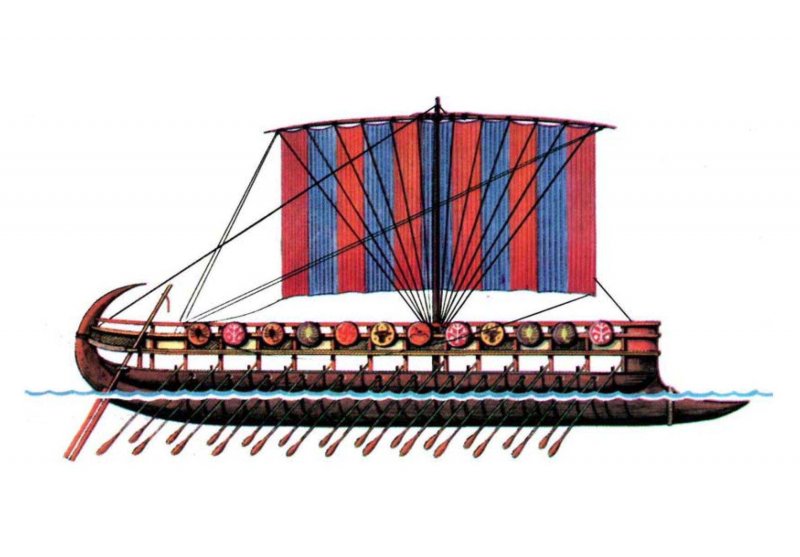 Greek Bireme масштаб 1:35