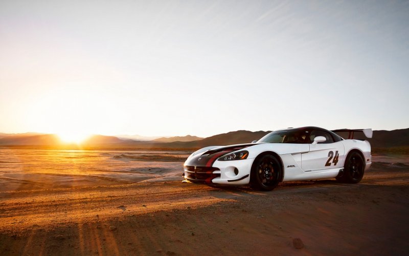 Dodge Viper Sunset