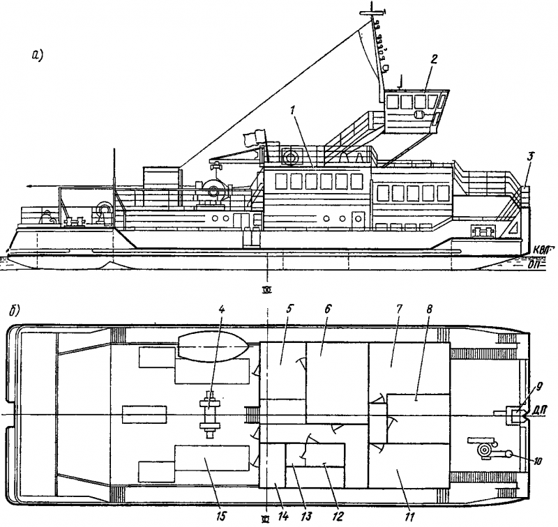 Проект 908 буксир толкач речной чертежи