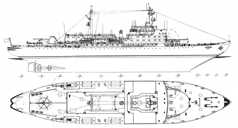 Чертежи ледокола лидер