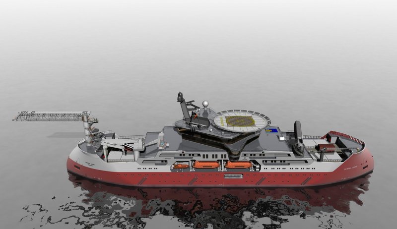 Ulstein x-Bow парусник
