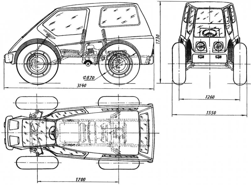Багги FUNCRUISER lite1600 чертежи