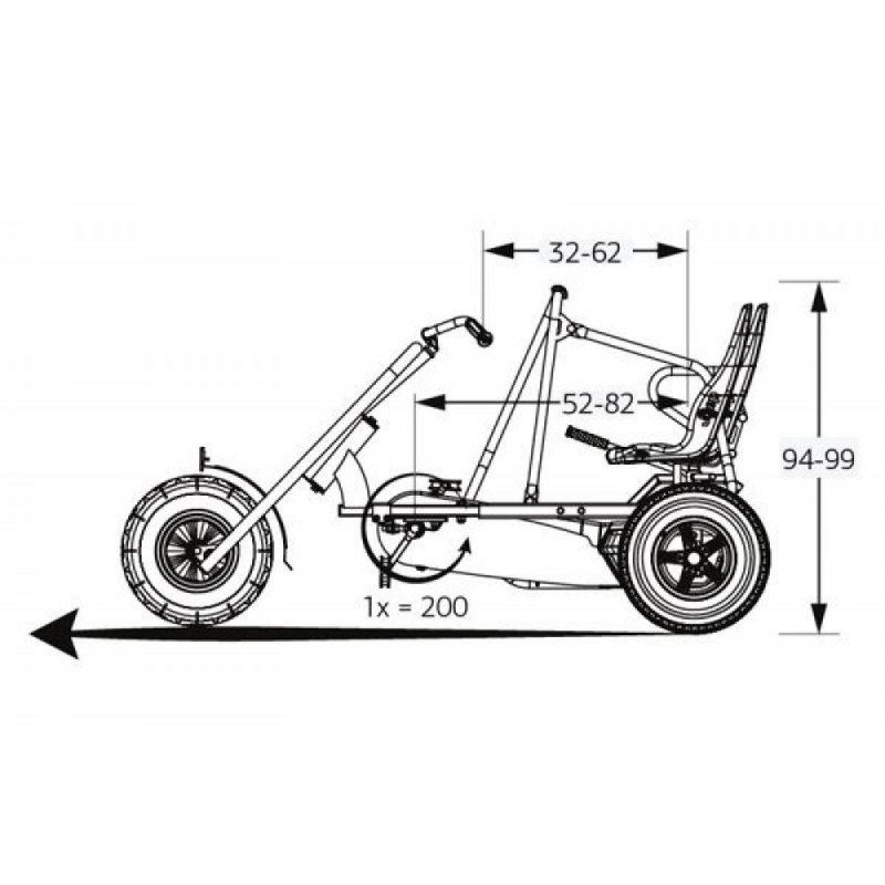 Веломобиль Berg Duo Chopper