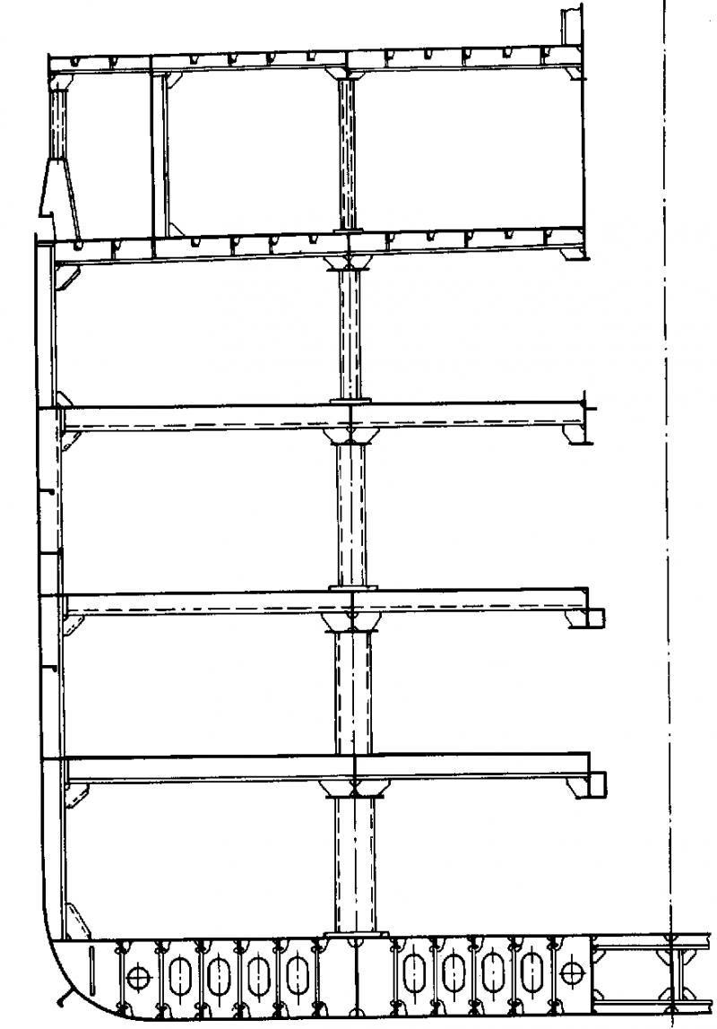 Чертеж мидель шпангоута