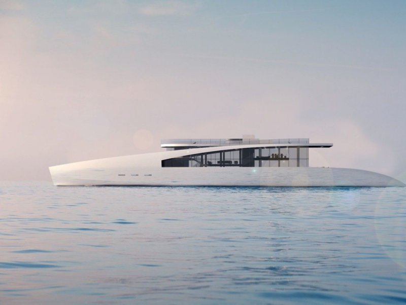 Концепт яхты Hybrid 2021 Motor Yacht Concept от голландцев