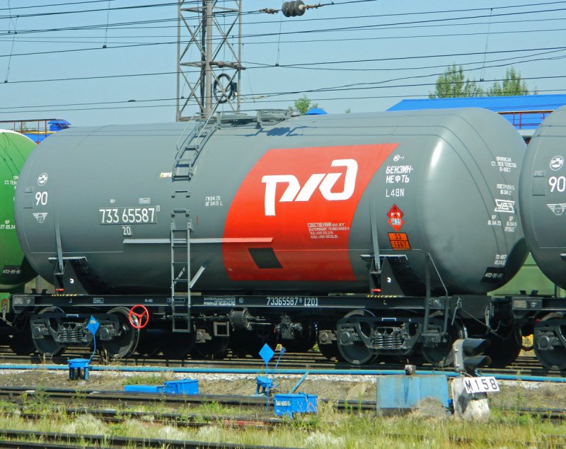 Вагон цистерна в разрезе