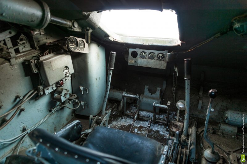 Танк т-34 внутри танка