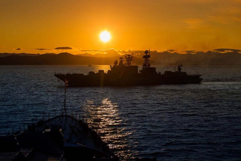 Корабли ВМФ России на рейде