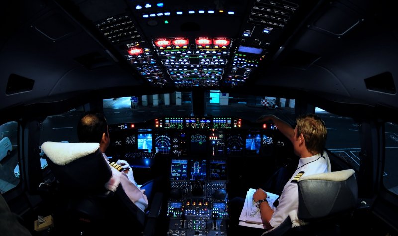 Кабина пилотов Аэробус 380