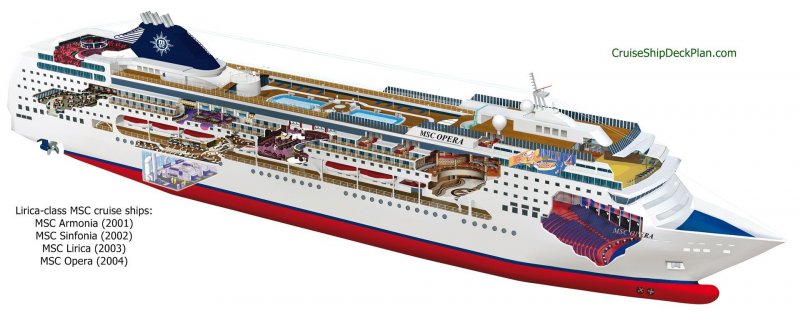 Чертеж лайнера MSC