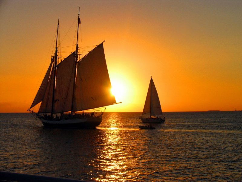 Фон море корабль