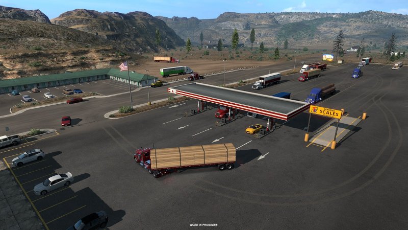 Freightliner стоянка