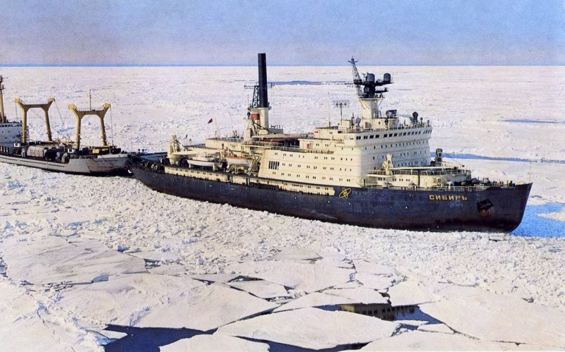 Атомный ледокол Сибирь 1977