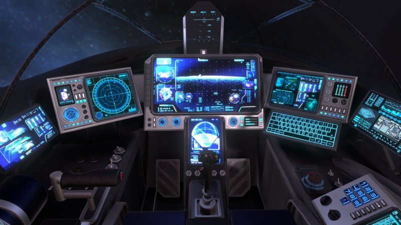 Sci-Fi кабина пилота