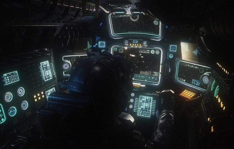 Sci-Fi кабина пилота