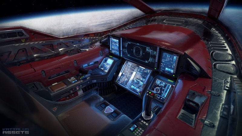 Sci Fi кабина космического корабля