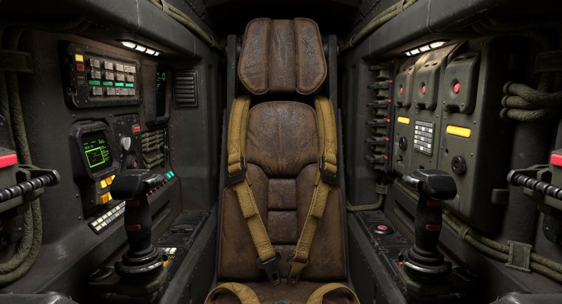 Кокпит Sci Fi Art