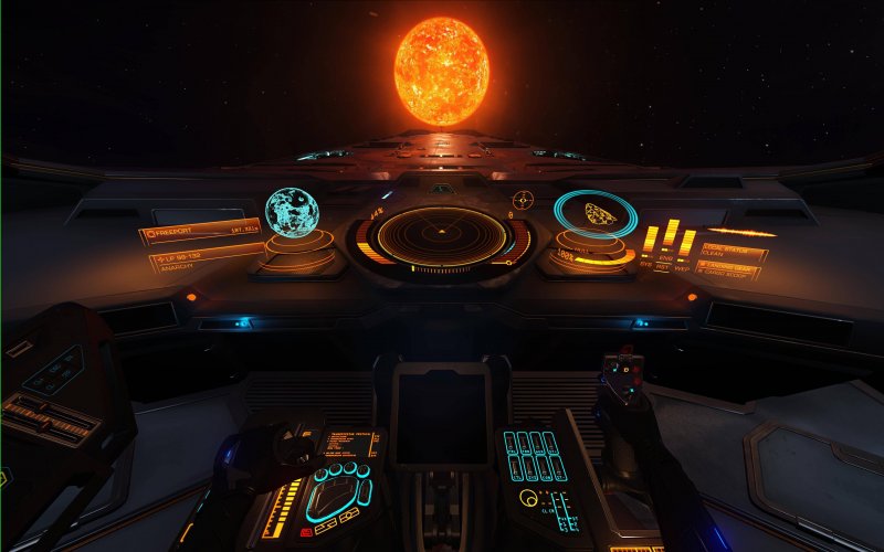 Elite Dangerous кокпит