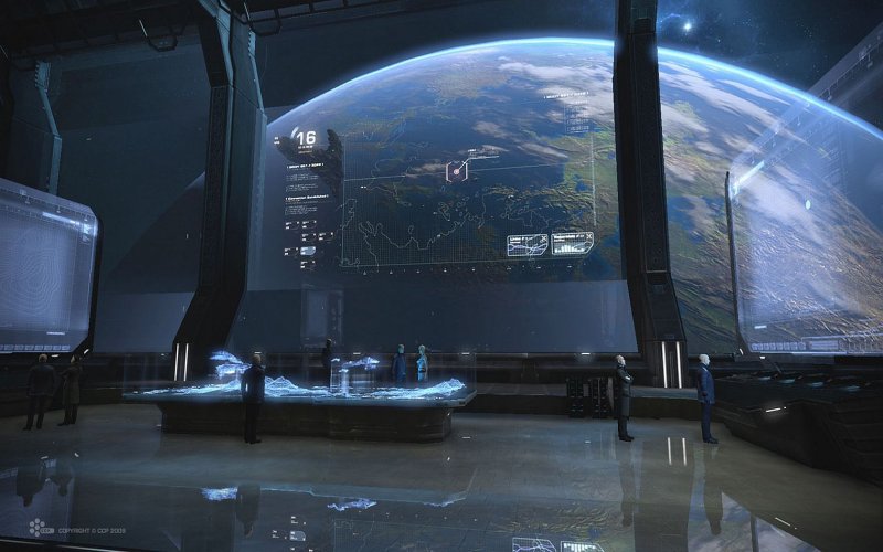 Sci Fi зал управления
