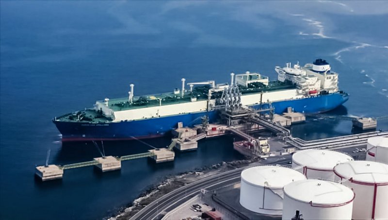 Танкер портовый газовоз
