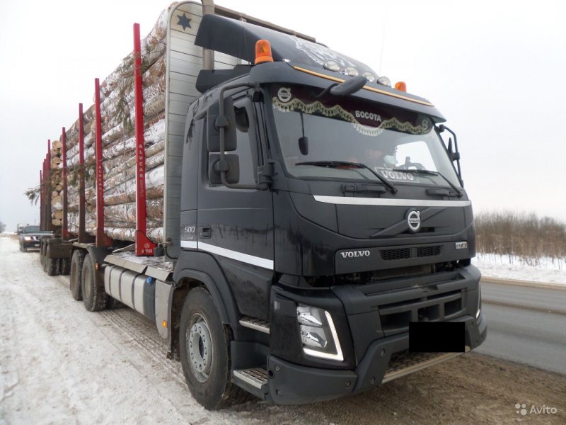 Volvo FMX 6x4 лесовоз